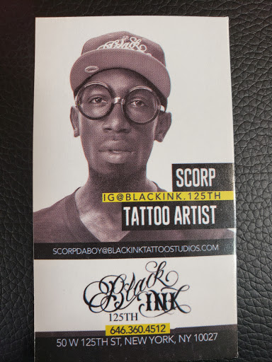 Tattoo Shop «Black Ink», reviews and photos, 50 W 125th St, New York, NY 10027, USA