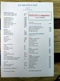 Menu / carte de Le Grand Café à Paziols
