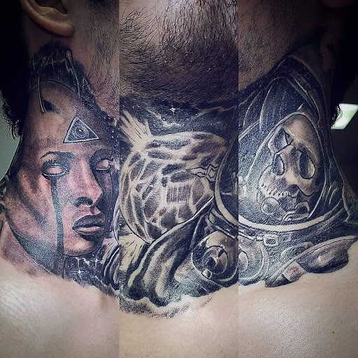 Explore tattoo chest piece ideas, creative tattoo ideas in Scottsbluff, available at SCOTTSBLUFF TATTOO STUDIO