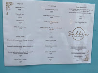Menu / carte de Sabbia - Vino e Cucina - Ristorante à Alassio