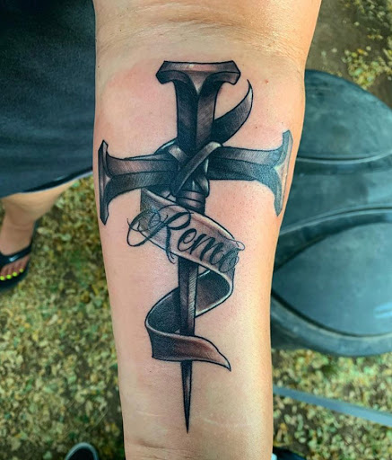 Explore name tattoo ideas small, creative tattoo ideas in Odessa, available at Black Cat Tattoo Company