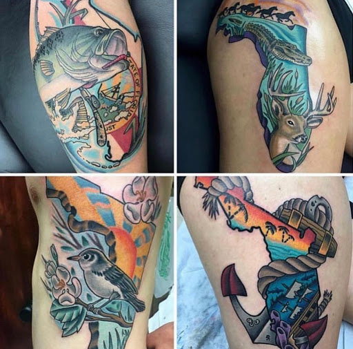 Explore mom tattoo ideas for men, creative tattoo ideas in Stuart, available at Tiger Shark Tattoo Studio