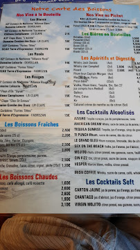 Restaurant français La table du Ponant à Gruissan (le menu)