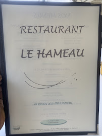 Aux Goûters Champêtres Restaurant du Hameau à Chantilly menu