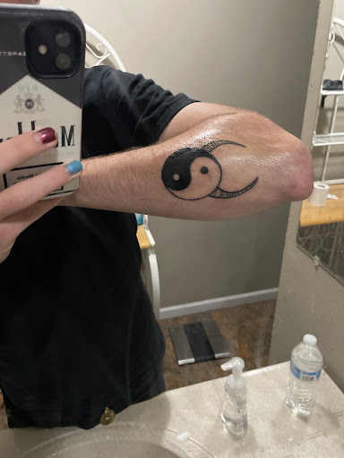 Explore darling in the franxx tattoo ideas, creative tattoo ideas in Frisco, available at Frisco Tattoo Company - Steel PaintBrush