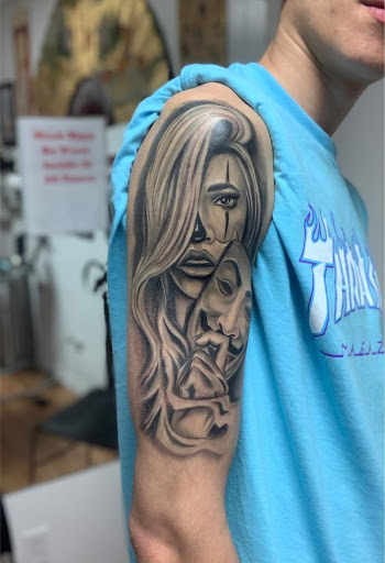 Explore mother tattoo ideas for men, creative tattoo ideas in Owosso, available at Expressions Body Art Studio