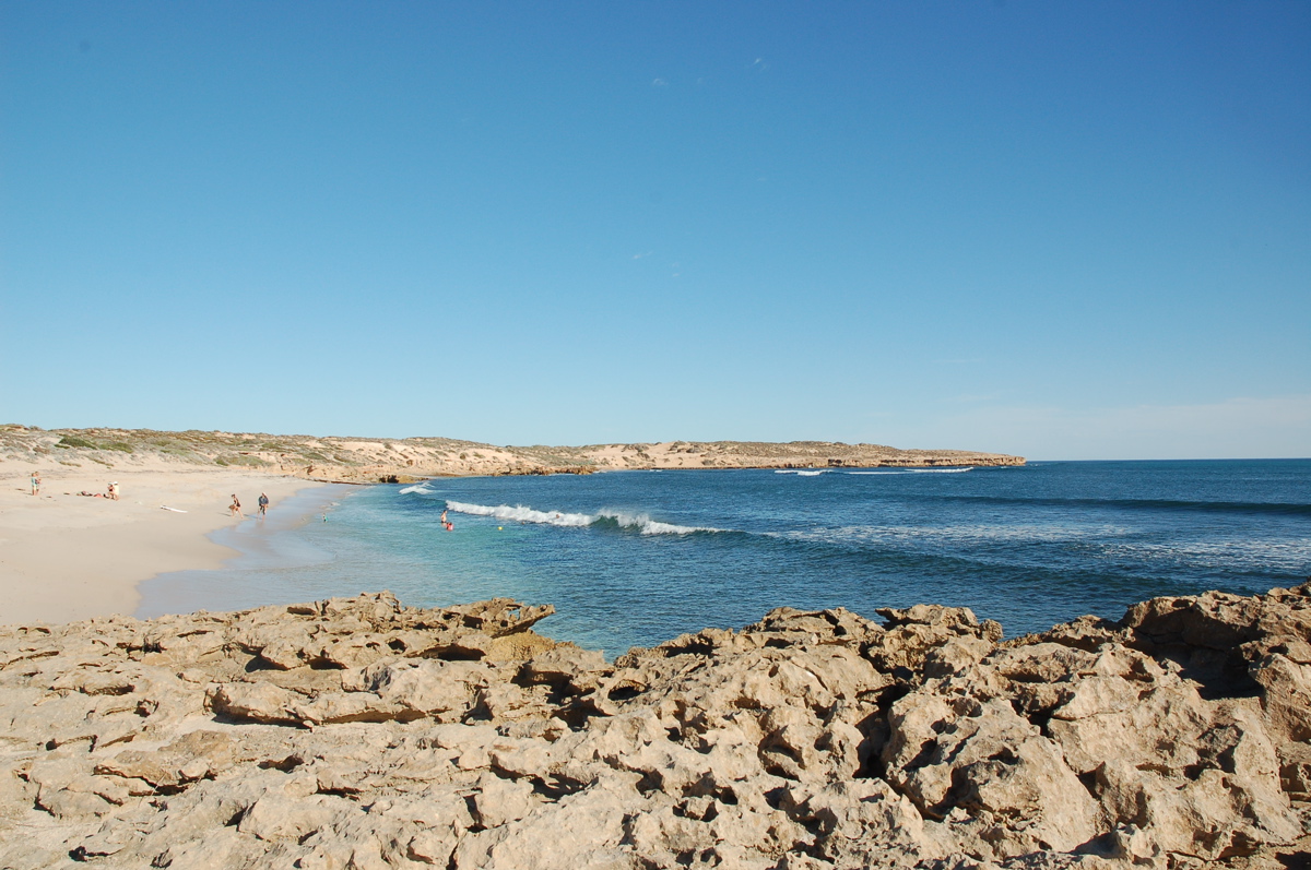 Foto av Cactus Beach med beige sand yta