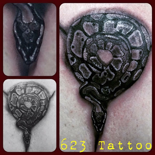 Explore neck tattoo ideas for women, creative tattoo ideas in Watertown, available at 623 Tattoo