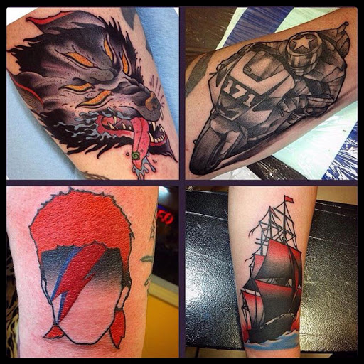 Tattoo Shop «Mine Shaft Tattoo & Piercing», reviews and photos, 8160 S Main St, Helen, GA 30545, USA