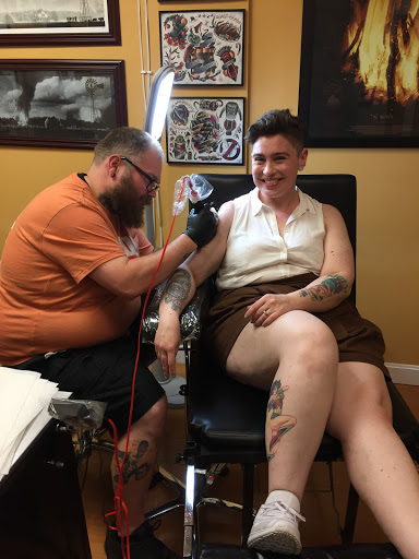 Find traveling tattoo ideas for your next unique tattoo in Portsmouth at Grim North Tattoo and Piercing