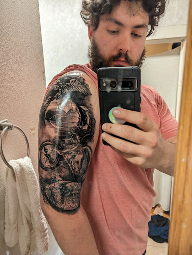 Explore wanderlust tattoo ideas, creative tattoo ideas in Austin, available at Lost Edge Tattoo
