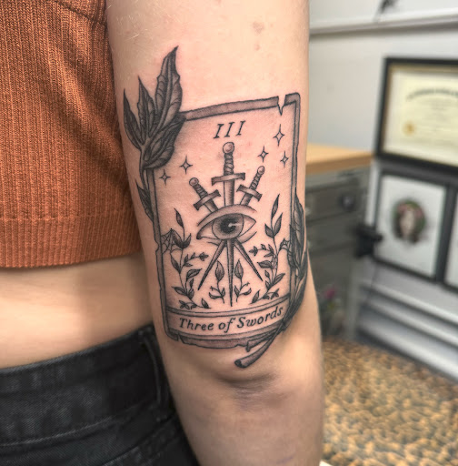 Explore dad daughter tattoo ideas, creative tattoo ideas in Monroe, available at Medusas Mark Tattoo