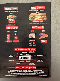 Menu / carte de Au 44 burger à Avion
