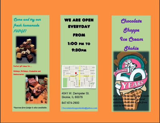 Ice Cream Shop «Chocolate Shoppe Ice Cream Skokie», reviews and photos, 4041 Dempster St, Skokie, IL 60076, USA