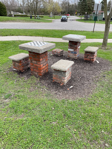 Public chess and checkers tables