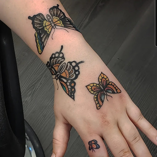 Explore eevee tattoo ideas, creative tattoo ideas in Orange, available at Three Diamonds Tattoo