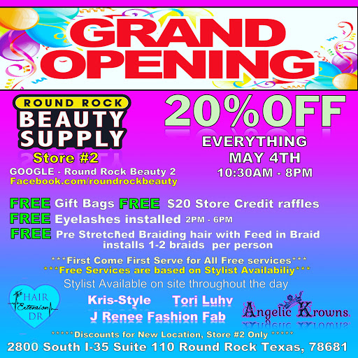 Beauty Supply Store «Round Rock Beauty Supply», reviews and photos, 1200 E Palm Valley Blvd #1204, Round Rock, TX 78664, USA