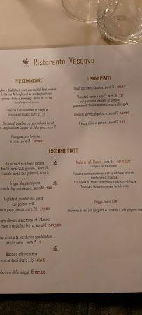 Ristorante Vescovo à Noale menu