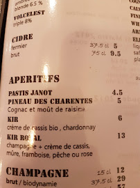 Soya à Paris menu