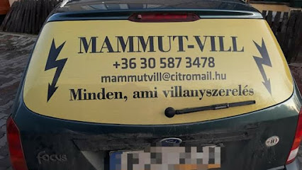Mammut-Vill E-on Regisztrált Villanyszerelő