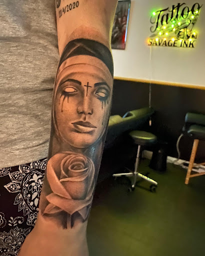 Explore yin yang couple tattoo ideas, creative tattoo ideas in Lakeville, available at Savage Ink