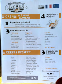 Menu du Crêperie Chez Mam'breizh à Concarneau