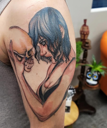 Explore matching cat tattoo ideas, creative tattoo ideas in Saint Paul, available at Gabriels Fallen Angel Tattoo Studio