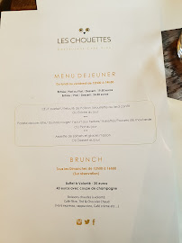 Les chouettes (Grand Duc) à Paris menu