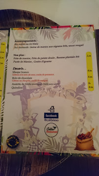 Colibri restaurant à Nancy menu