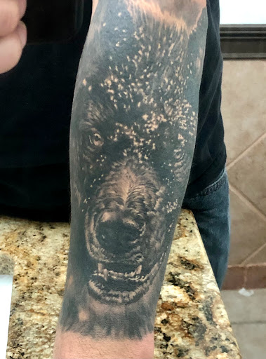 Explore skate tattoo ideas, creative tattoo ideas in Norcross, available at JP Alfonso Studios