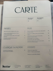 Menu / carte de Benjamin Schmitt Restaurant à Paris