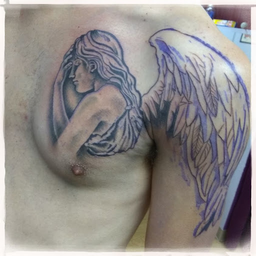 Explore half sleeve memorial tattoo ideas, creative tattoo ideas in La Crosse, available at La Crosse Tattoo