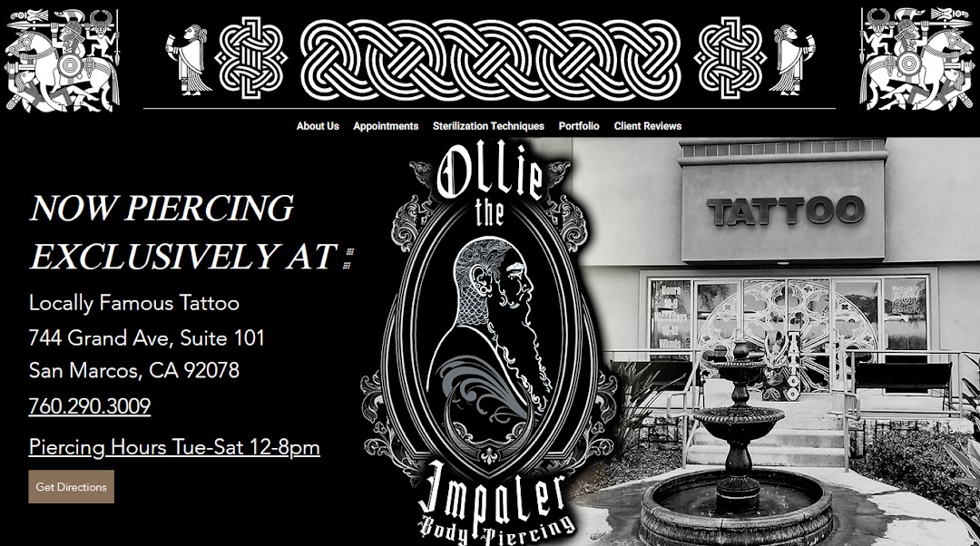 Ollie the Impaler Body Piercing