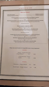Bistro Le Bistrot de Lyon à Lyon (le menu)