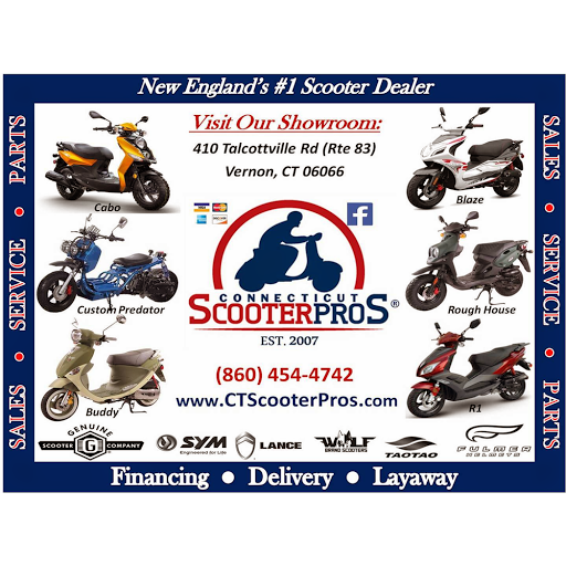 Motor Scooter Dealer «Connecticut Scooter Pros», reviews and photos, 410 Talcottville Rd, Vernon, CT 06066, USA