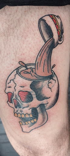 Explore grenade tattoo ideas, creative tattoo ideas in Providence, available at F.I.N.A.O. Ink Tattoo Company