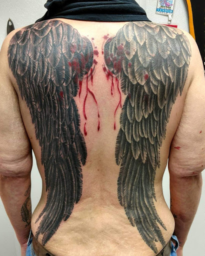 Explore felix the cat tattoo ideas, creative tattoo ideas in Marietta, available at Monkeys Uncle Tattoo