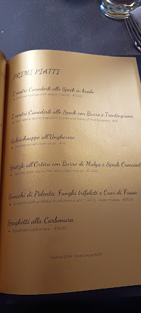 Ristorante Pizzeria Al Polo à Ziano di Fiemme carte