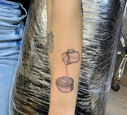 Explore simple dog tattoo ideas, creative tattoo ideas in Virginia Beach, available at Sandbridge Tattoo