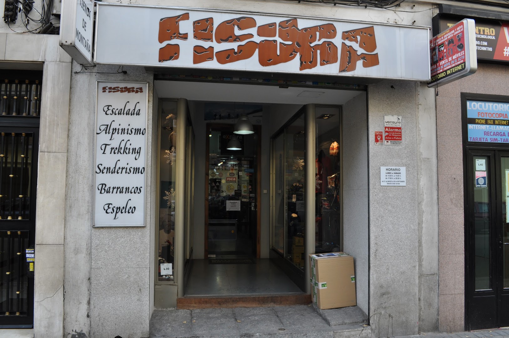 Fisura, tienda de escalada