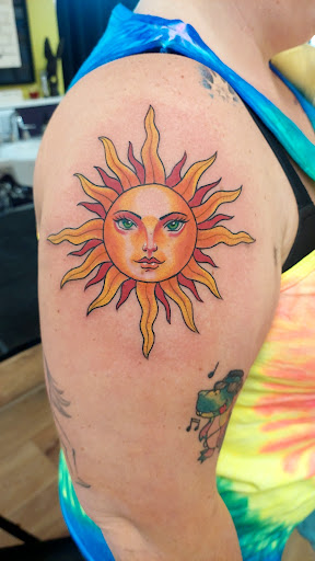 Explore name tattoo ideas for couples, creative tattoo ideas in Buffalo, available at Stay Weird Tattoo