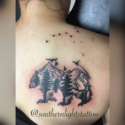 Explore travel tattoo ideas for guys, creative tattoo ideas in Alamogordo, available at Southern Lights Tattoo Company