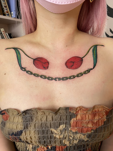 Explore line work tattoo ideas, creative tattoo ideas in Providence, available at Fool Heart Tattoo
