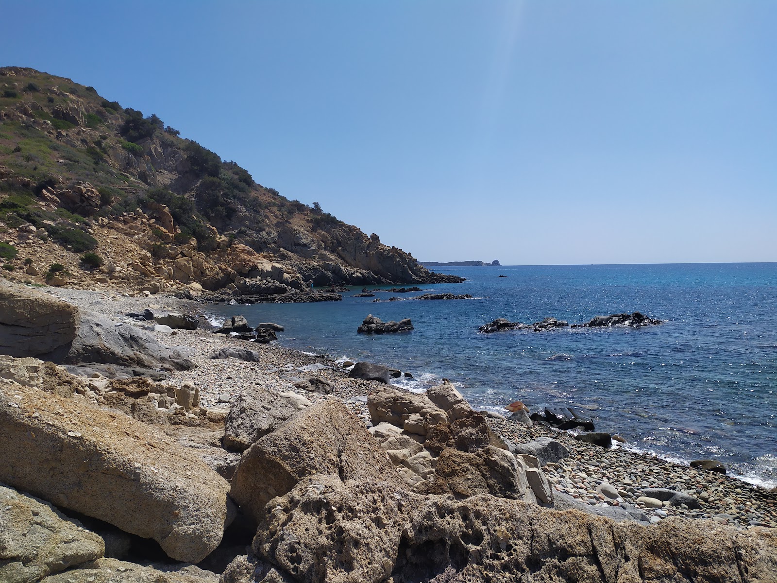 Foto van Spiaggia Ramiste met blauw puur water oppervlakte