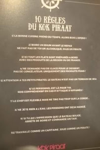 Kok Piraat à Lille menu