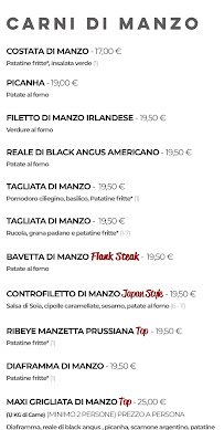 Restaurant Obus Industrial Bistrot à Sassari (la carte)