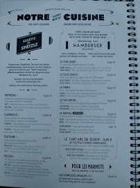 La Corde à Linge à Strasbourg menu