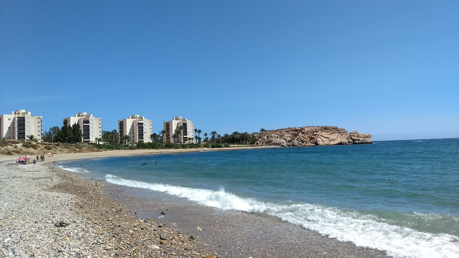 Foto af Playa de el Mojon faciliteter område
