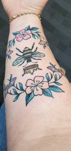 Explore cover up tattoo ideas on hip, creative tattoo ideas in Honolulu, available at Sacred Art Tattoo Waikiki