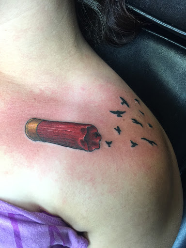 Explore universe tattoo ideas, creative tattoo ideas in Salina, available at Supercharged Tattoo